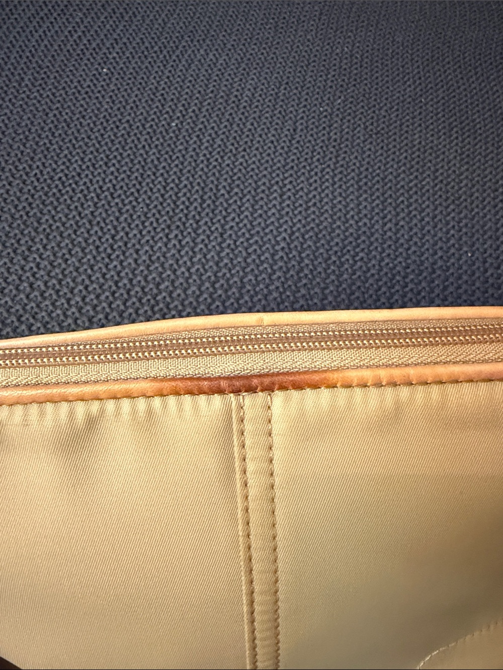 Coach Beige Cosmetic Pouch with Red Accent - Picture 9 of 11